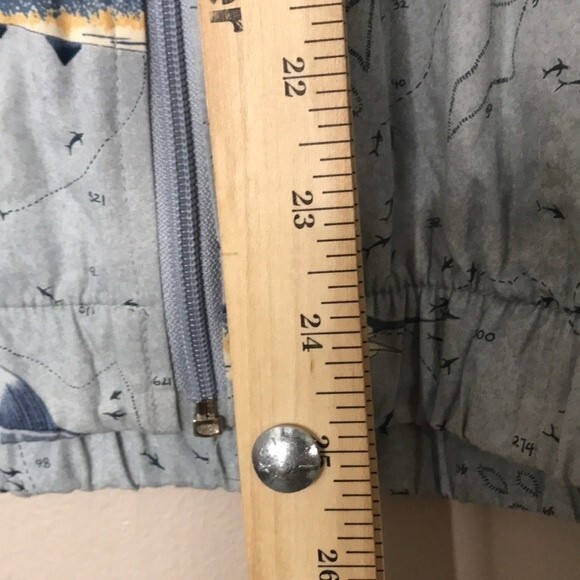 Weekender all over fish print zip up cotton lined shirt size medium - Picture 9 of 12